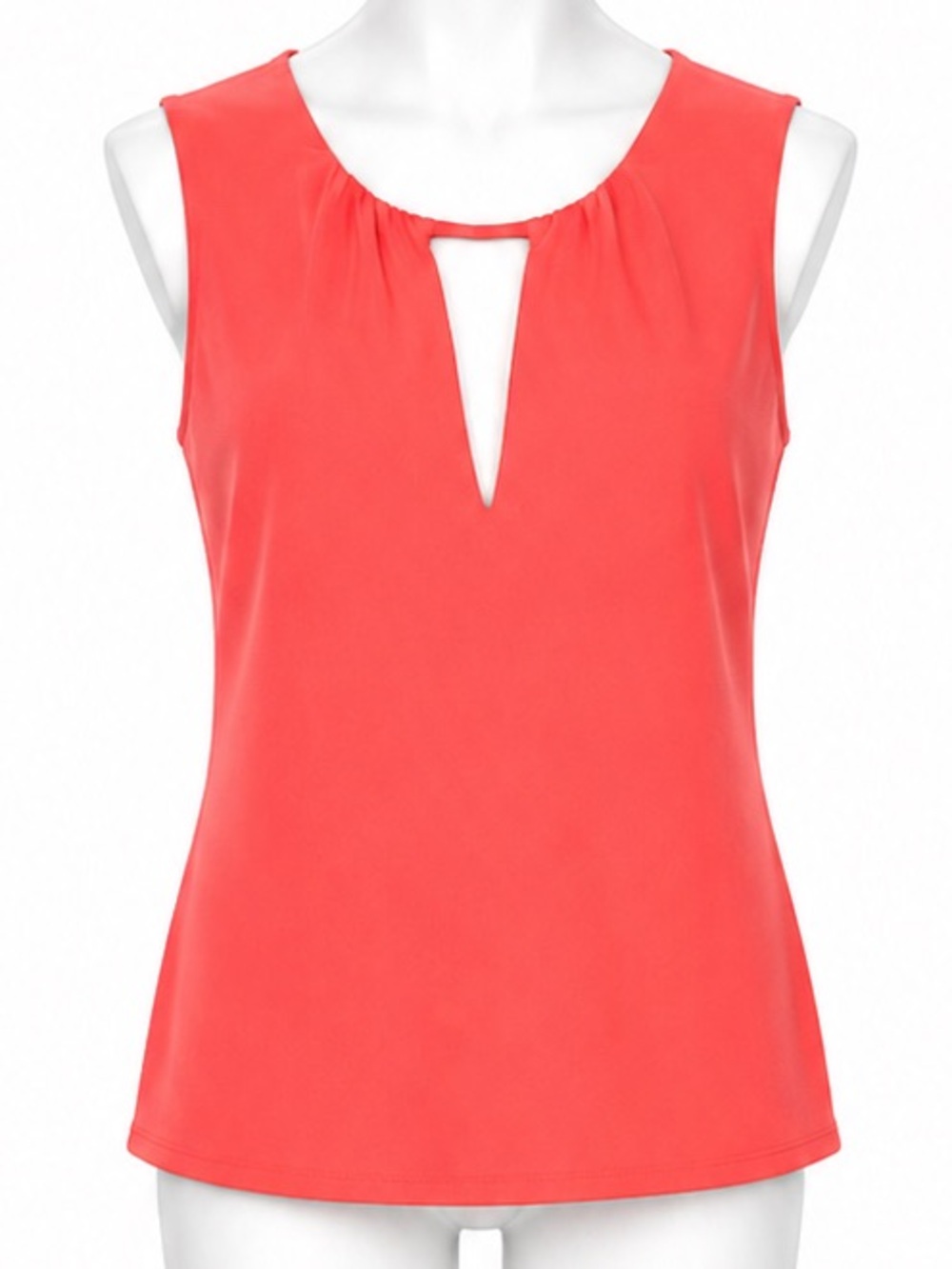 express Sleeveless Keyhole Coral Top size XS